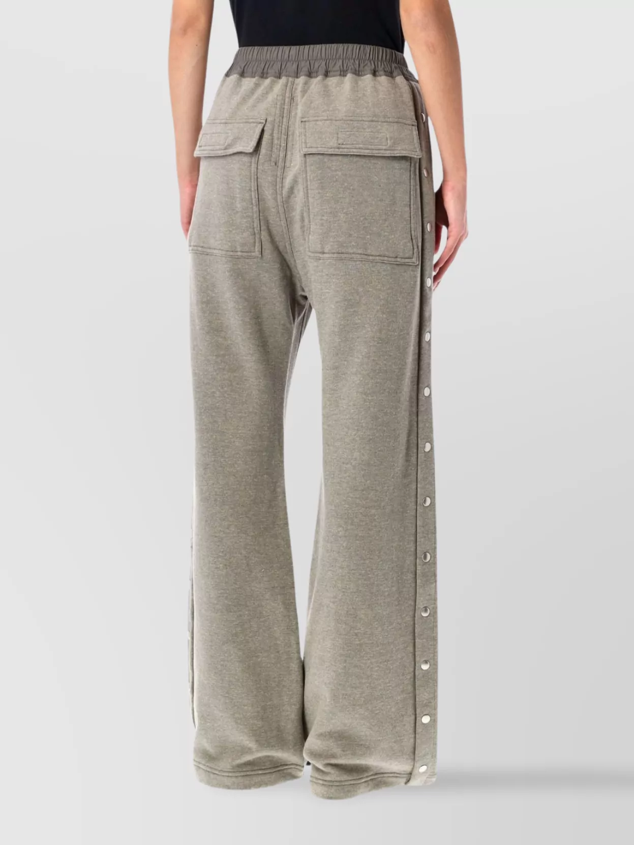 Rick Owens Drkshdw Wide Leg Jogging Trousers In Gray