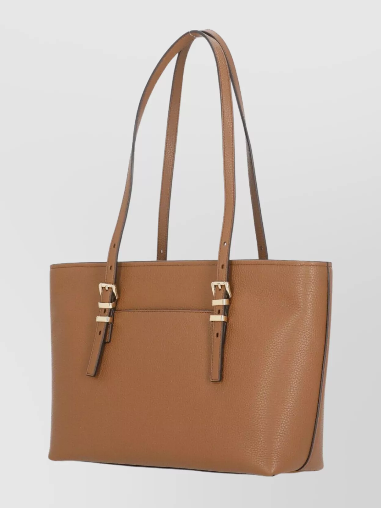 Michael Michael Kors Double Handle Shoulder Bag With Gold Hardware In Brown
