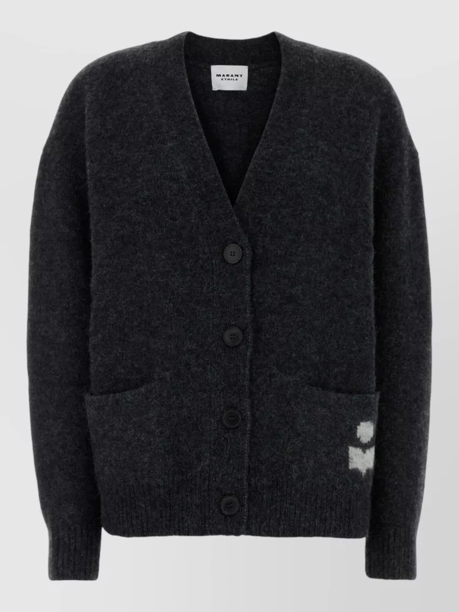 Isabel Marant Etoile alpaca oversized v-neck cardigan