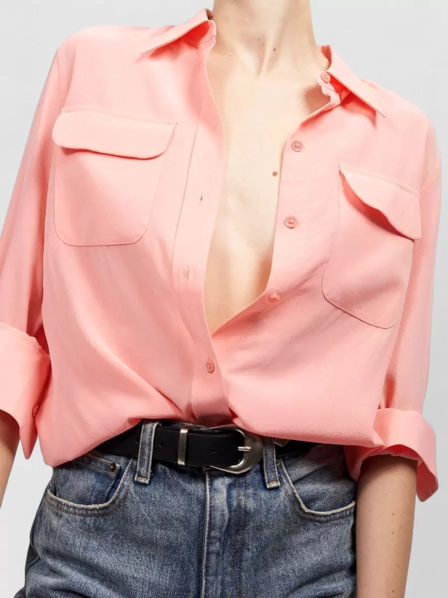 Equipment Silk Long-Sleeve Shirt