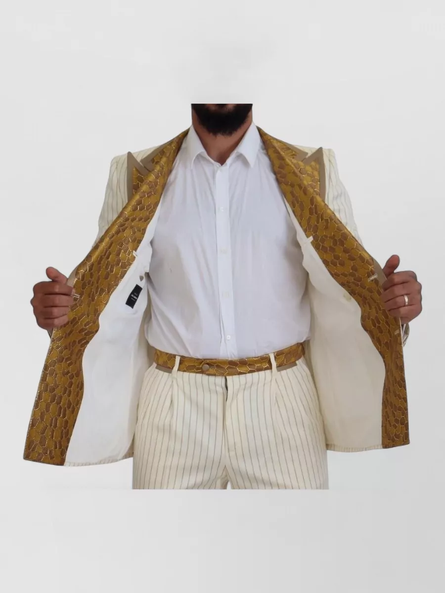 Dolce&Gabbana Striped Slim-Fit Tuxedo Suit