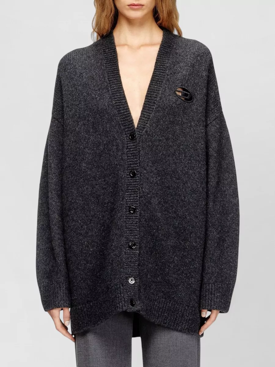 Diesel Alpaca Wool Buttoned Cardigan