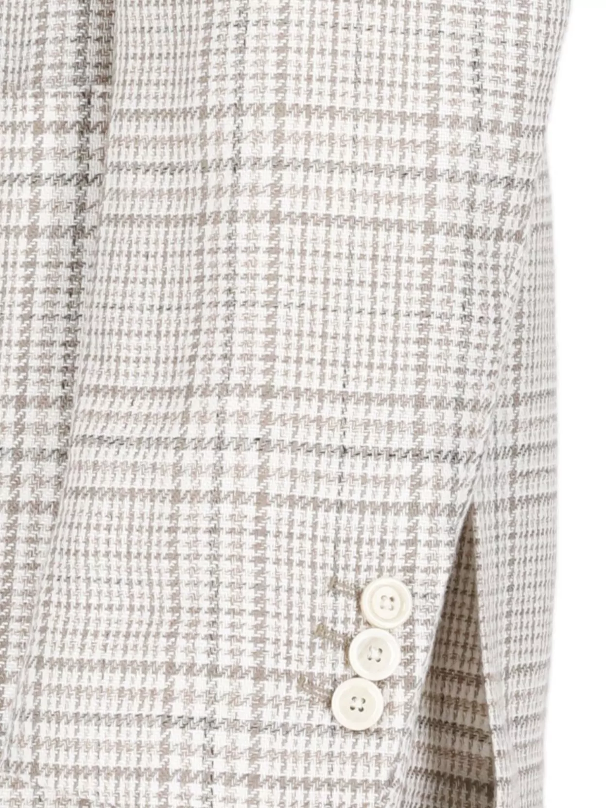 Lardini Check Pattern Blazer Notch Lapel In Neutral