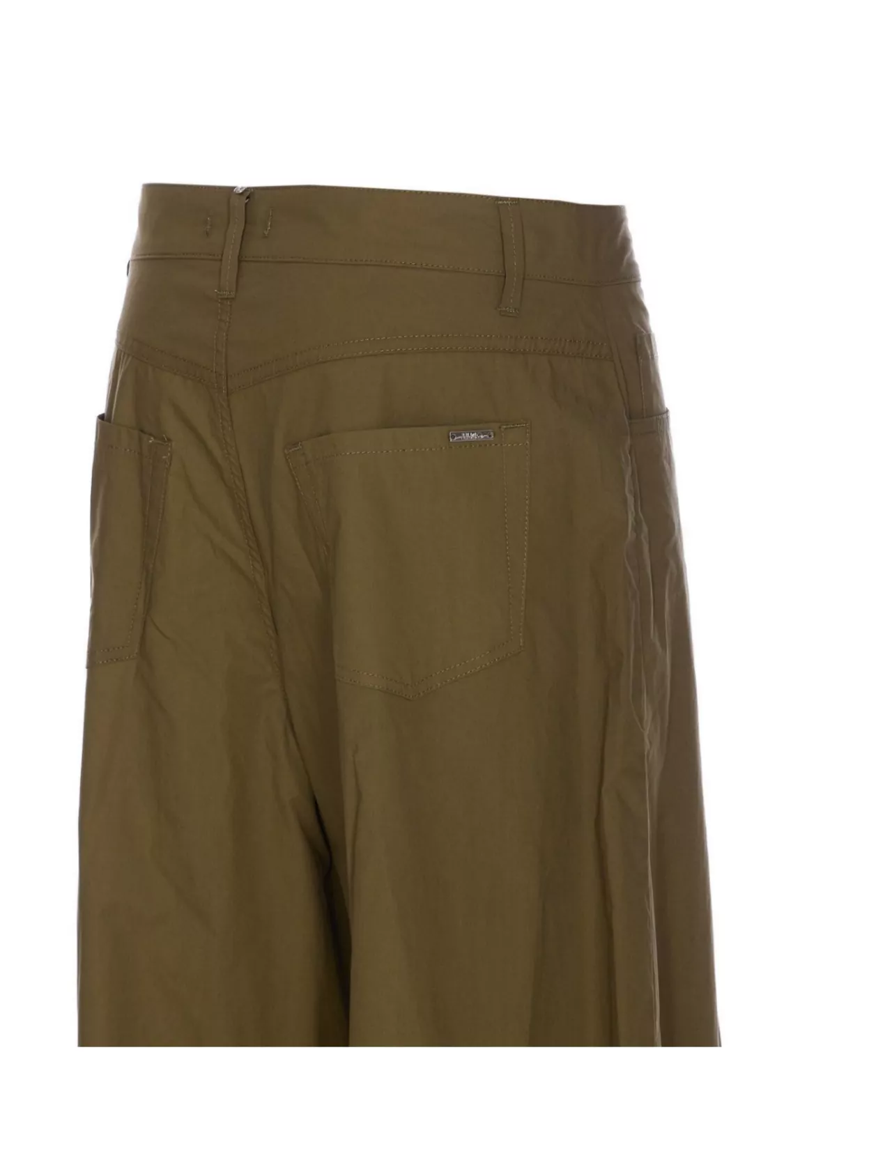 LIU •JO WIDE-LEG FLARED TROUSERS WITH BACK AND SIDE POCKETS