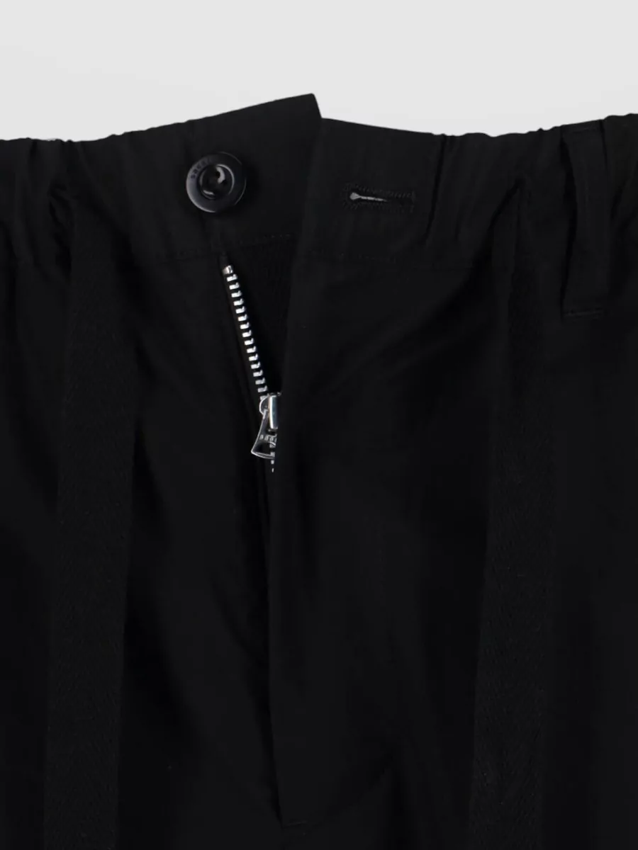 Sacai Straight Trousers Elastic Waistband Back Pocket