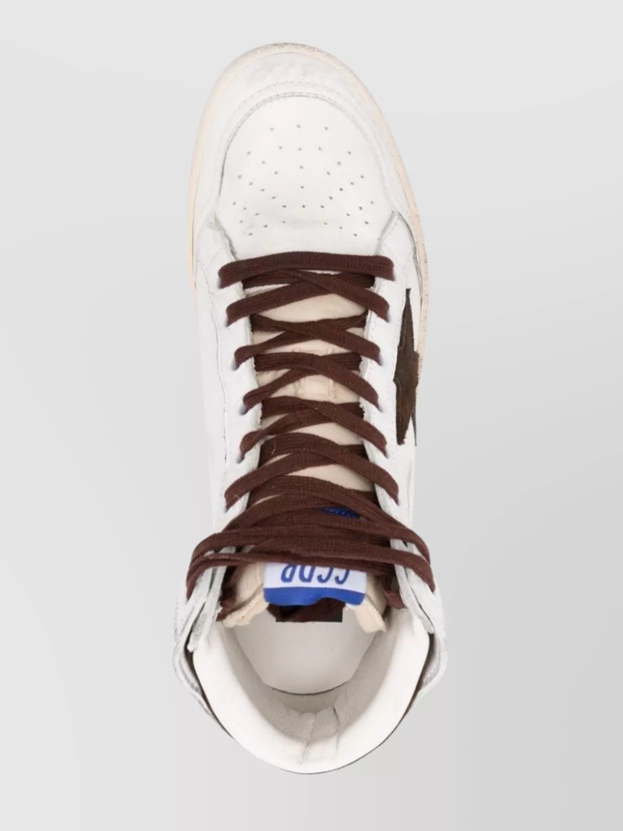 Golden Goose Sky Star Nappa Upper And Spur Nylon Tongue Suede Star In White