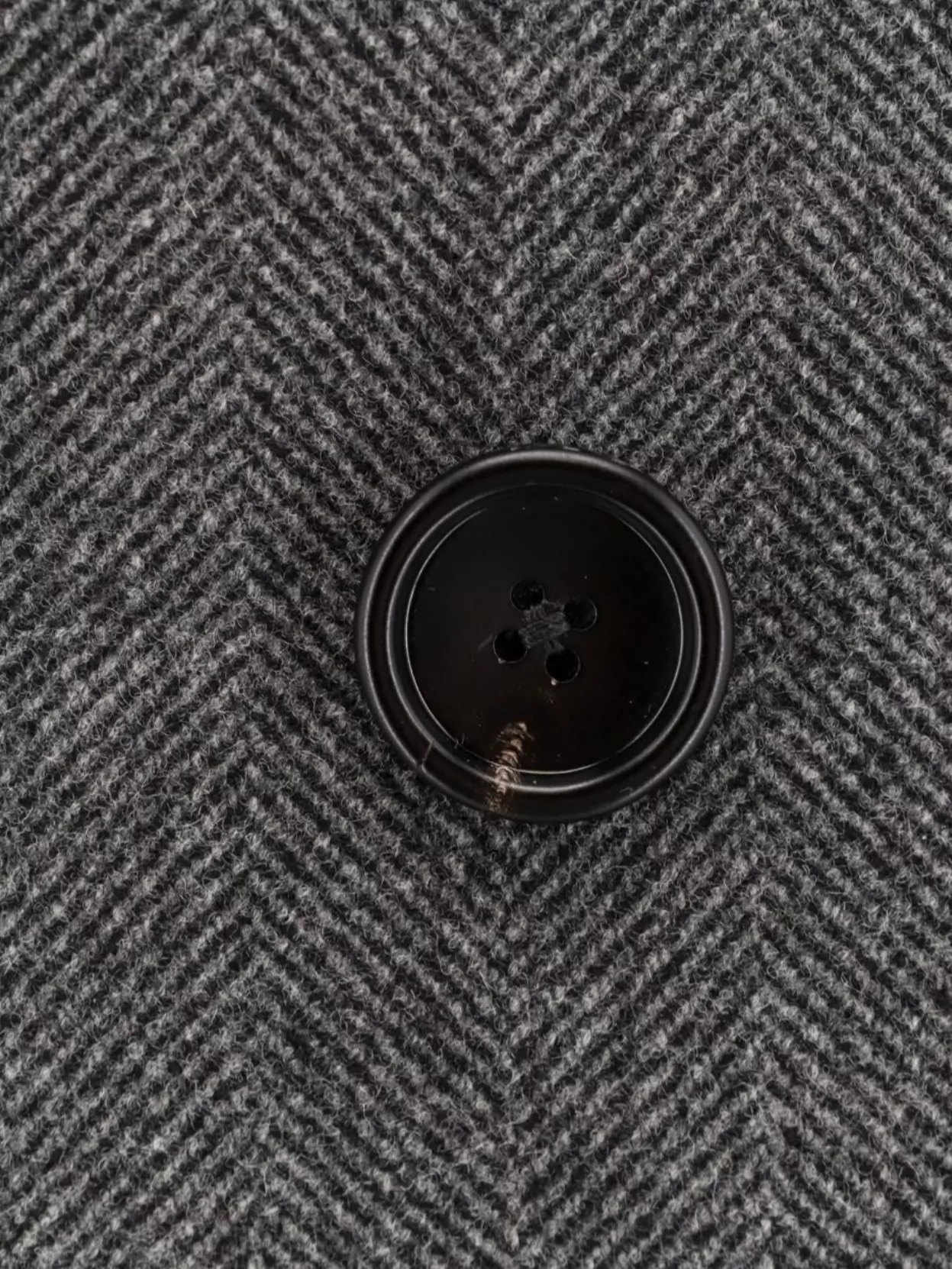 Tom Ford Herringbone Wool Coat Double Button Design