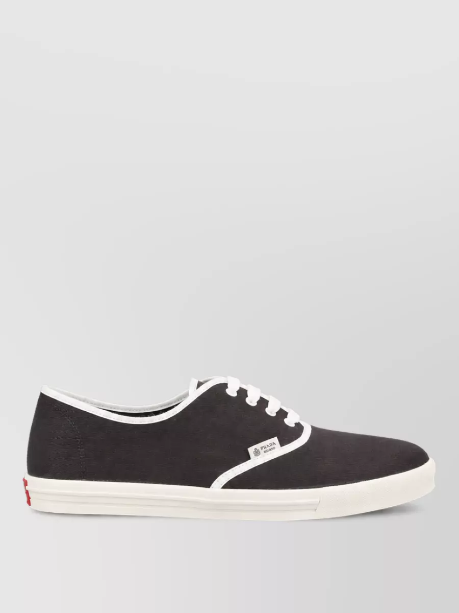 Prada Cotton Low Top Sneakers