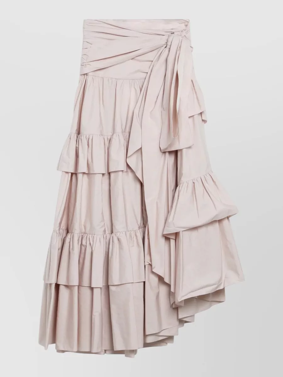 Chloé Asymmetric Cotton Midi Skirt