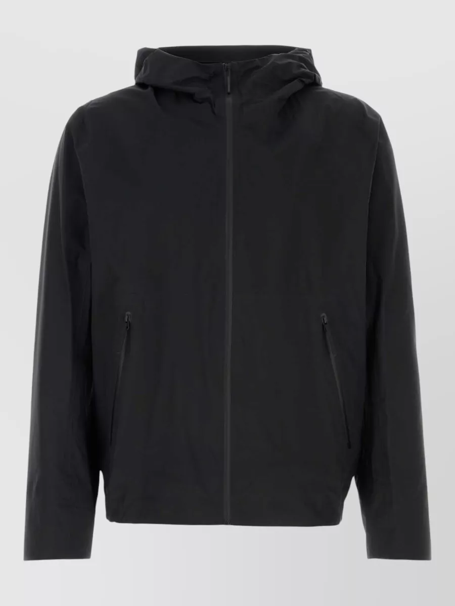 Veilance hooded waterproof raincoat