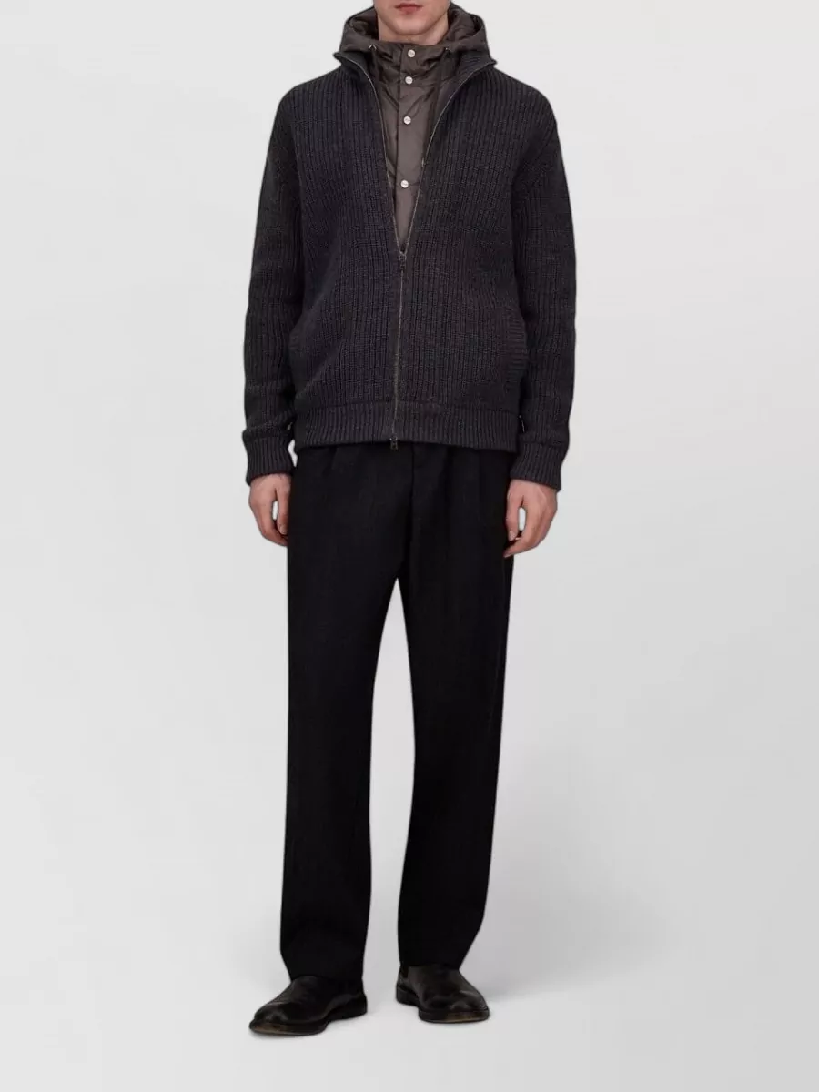 Herno Virgin Wool Hooded Jacket