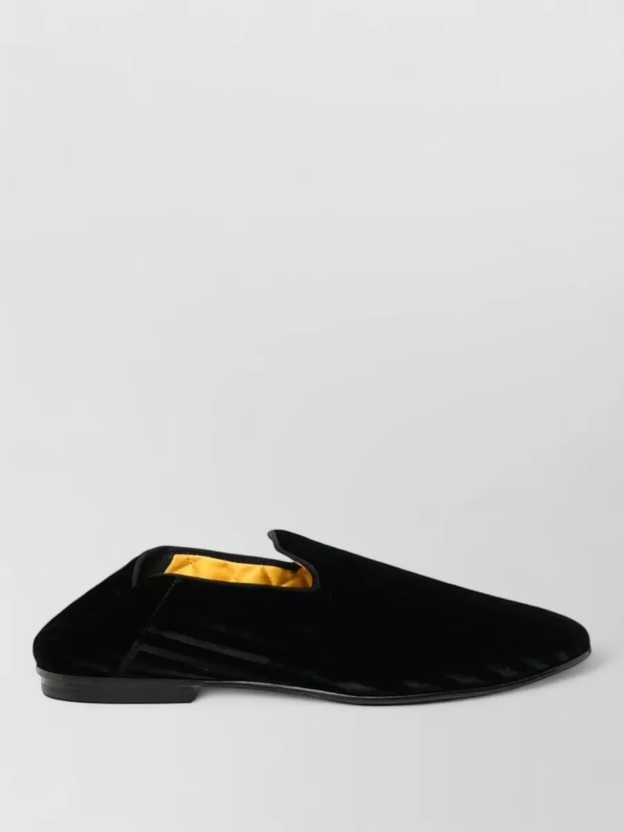 Tom Ford Striped Velvet Round Toe Formal Loafers