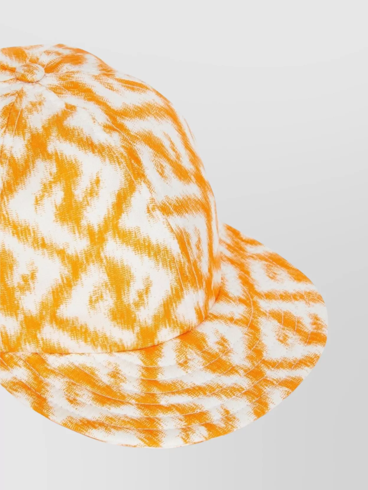 Fendi Silk Baseball Cap With Diagonal Ff Motif