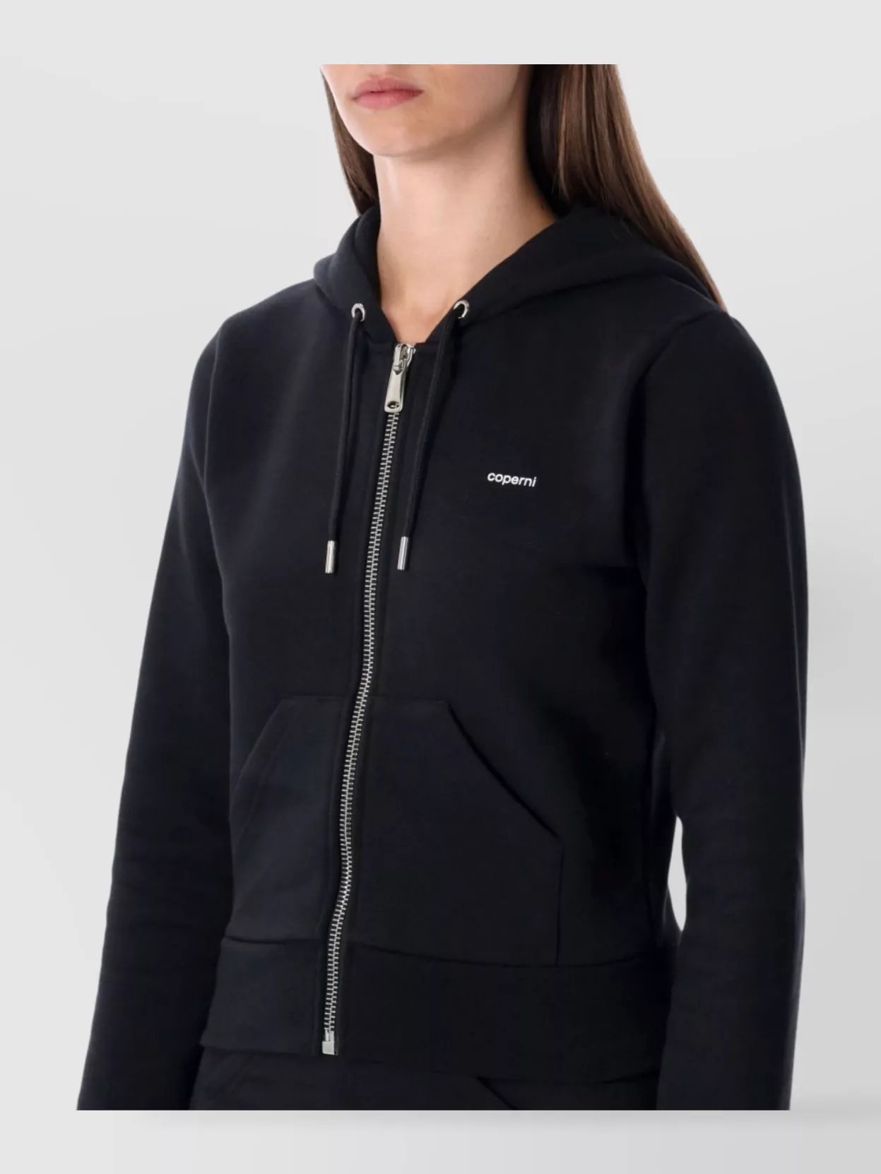 Coperni Fitted Hoodie With Long Sleeves And Pocket