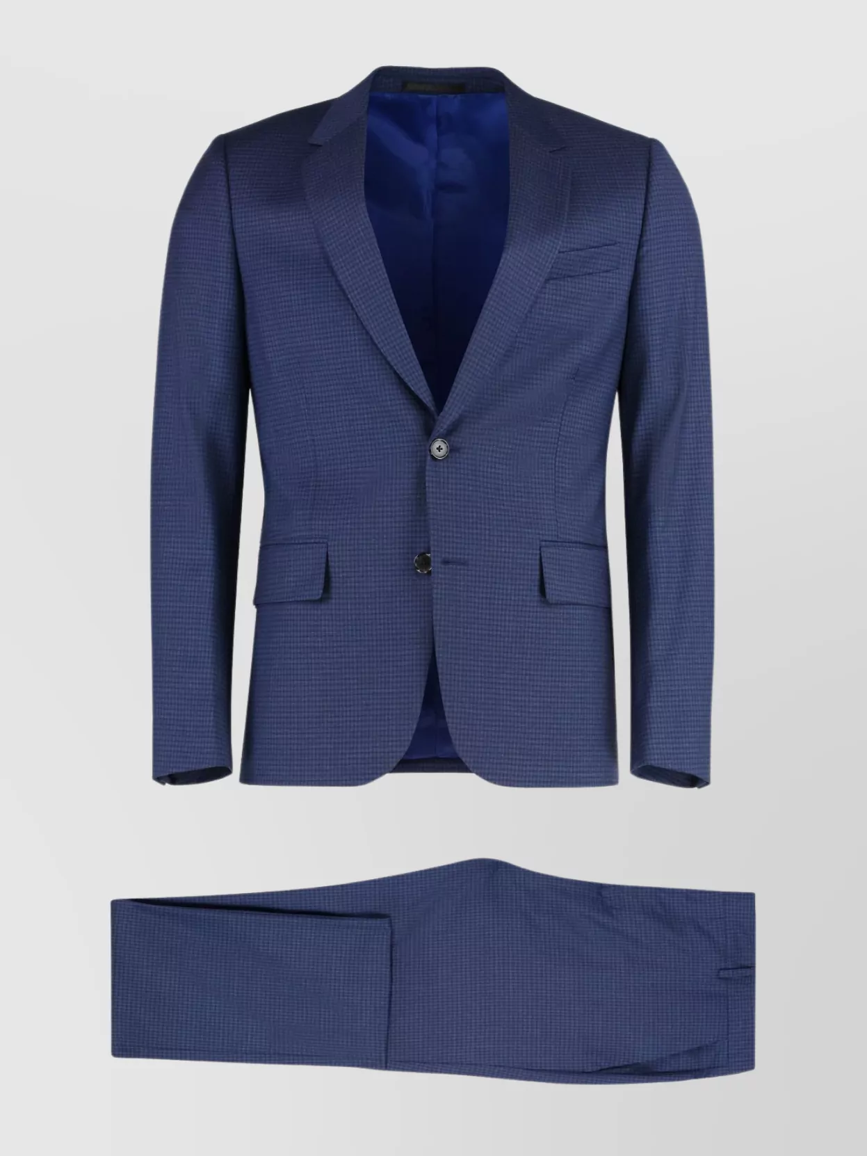 Shop Paul Smith Wool Suit Gingham Motif