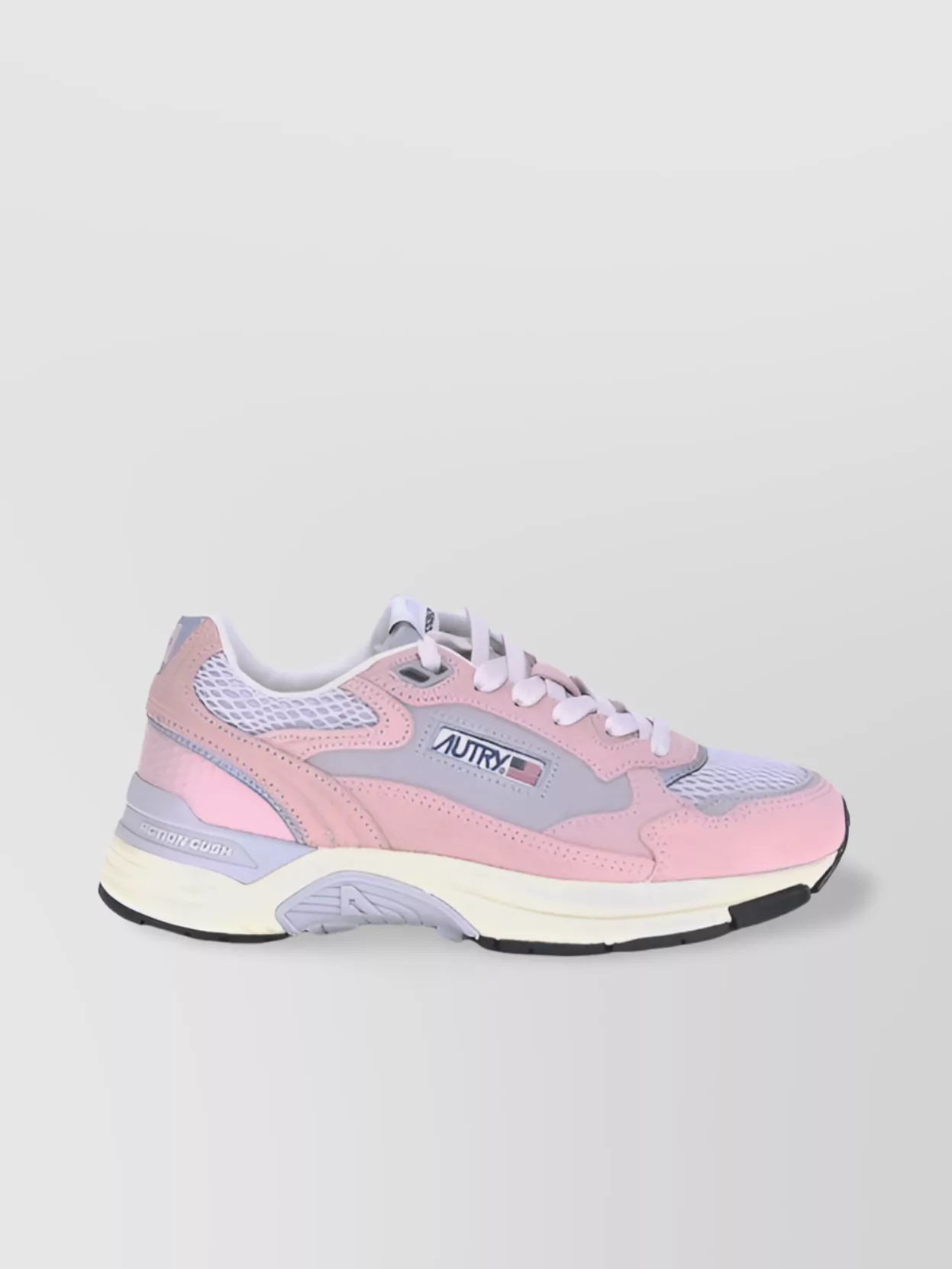 スニーカー Autry Hyperway Low-Top Sneakers Autry Hyperway Sneakers In Sand Brown And Silver-tone Suede