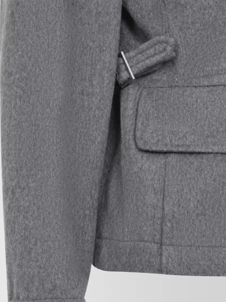 Co Cashmere Virgin Wool Belted Shirt Jacket
