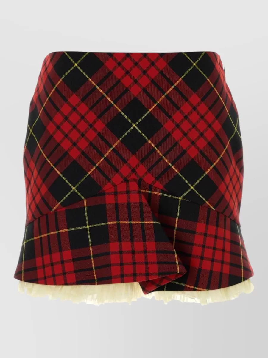 Alexander Mcqueen Embroidered Mini Skirt