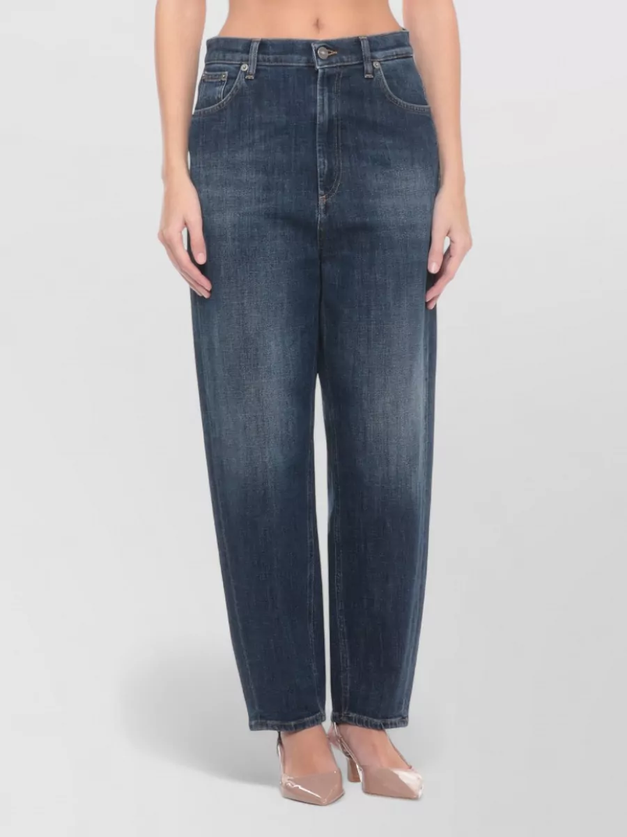 Dondup Straight Leg Jeans Cotton Belt Loops