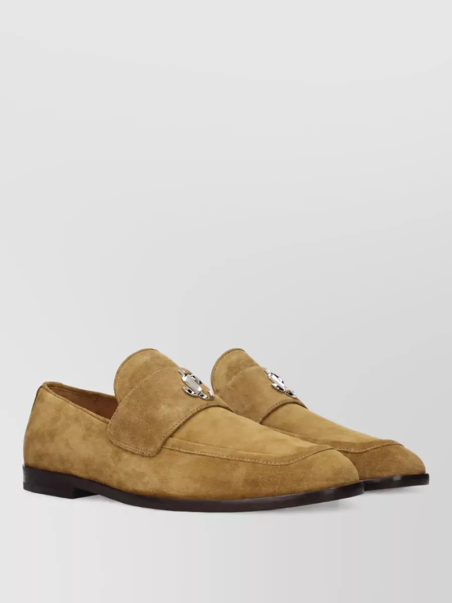 Jimmy Choo Suede Leather Monk Shoes
