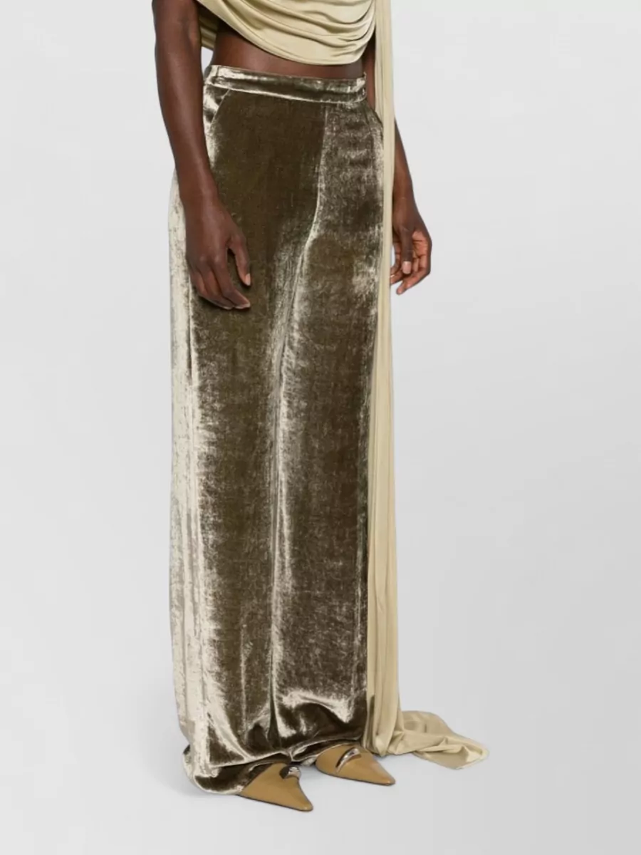 Etro Velvet Wide-Leg Relaxed-Fit Trousers