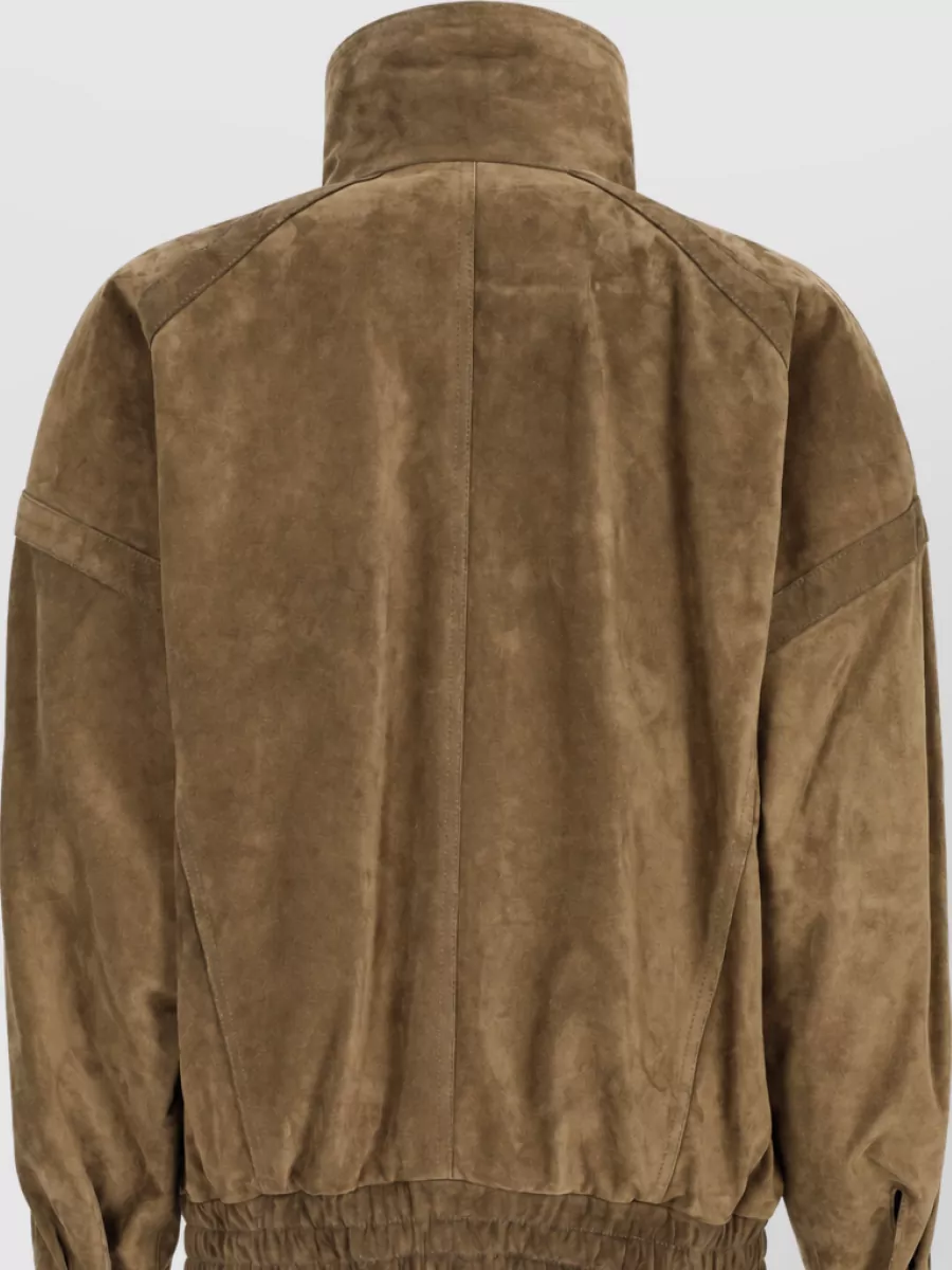 Saint Laurent Leather Fitted Jacket