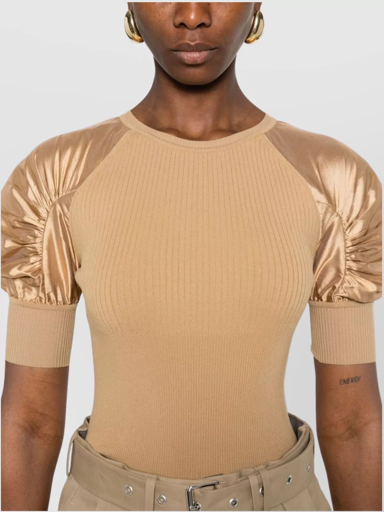 Max Mara Crewneck Knitwear Puff Sleeves