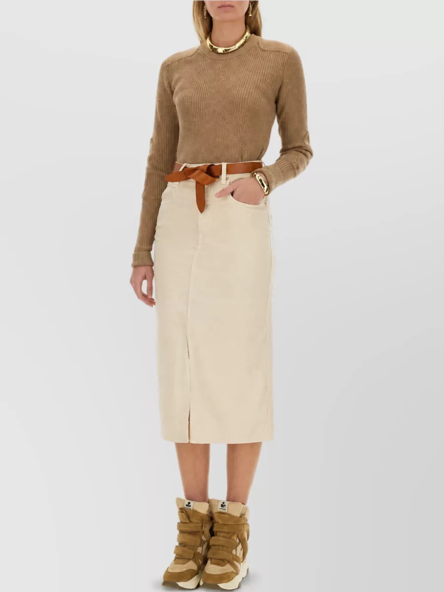 Isabel Marant Etoile Fine-Knit Merino Wool Jersey Top