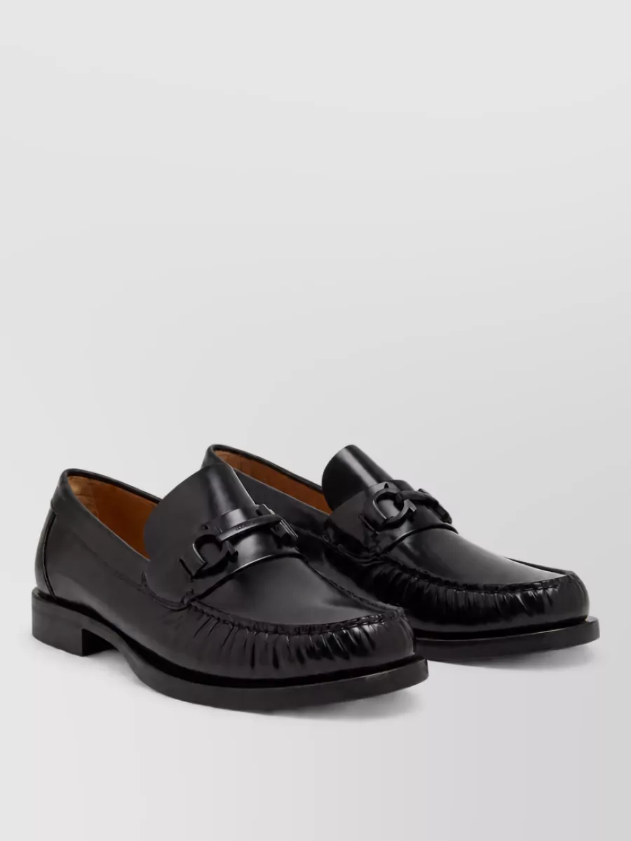 Ferragamo leather loafers