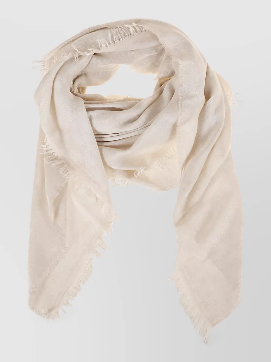 Peserico lurex jacquard scarf