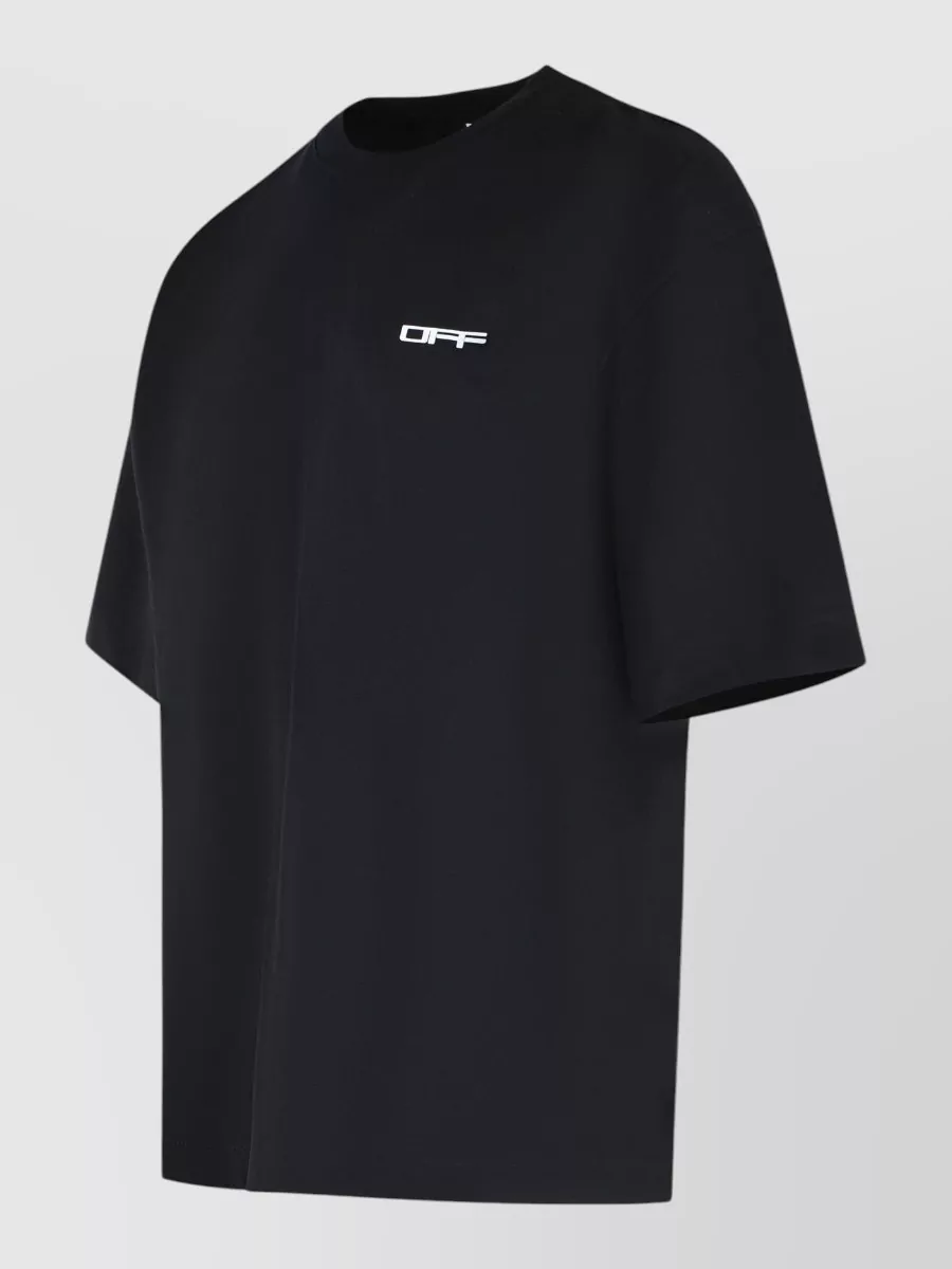 Off-White Cotton Printed T-Shirt