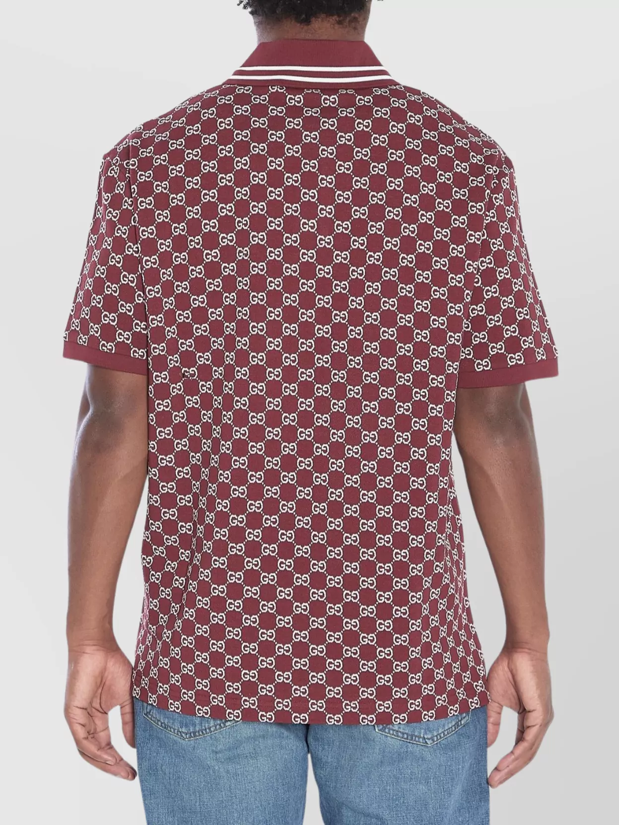 Gucci Jacquard Cotton Piqué Polo Shirt
