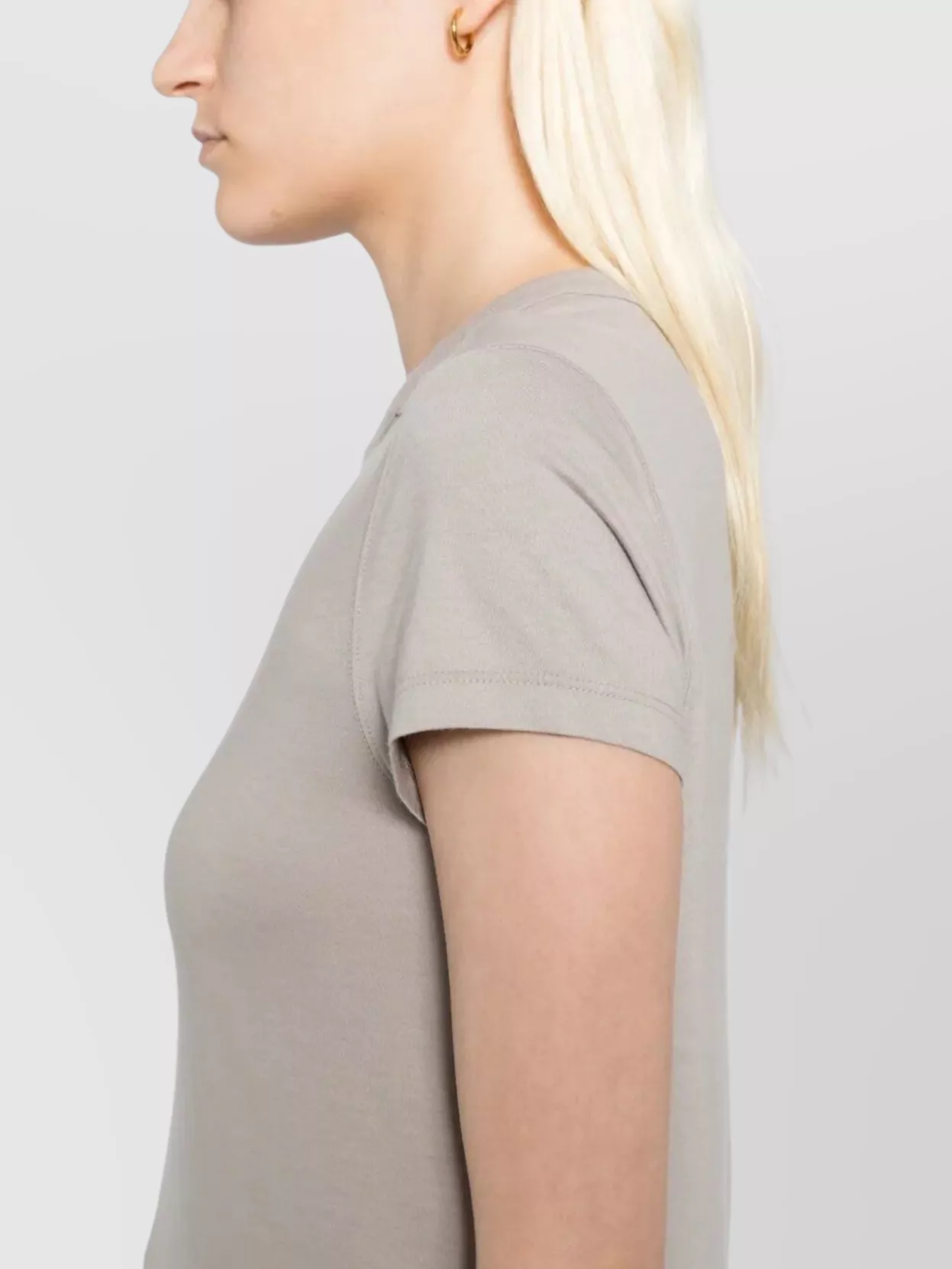Rick Owens Cropped Level T-Shirt Short Sleeves