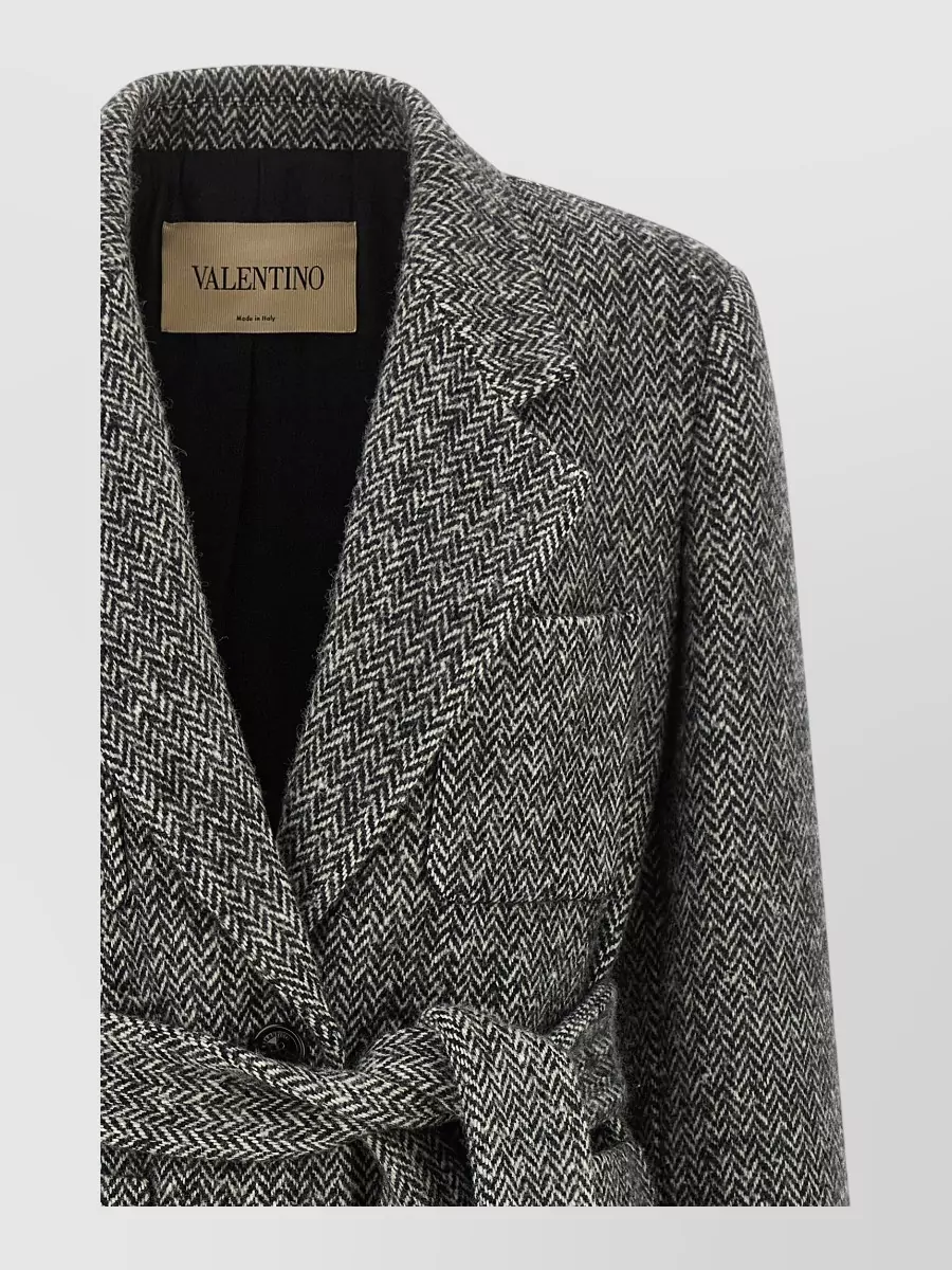 Valentino Garavani virgin wool single-breasted belted coat