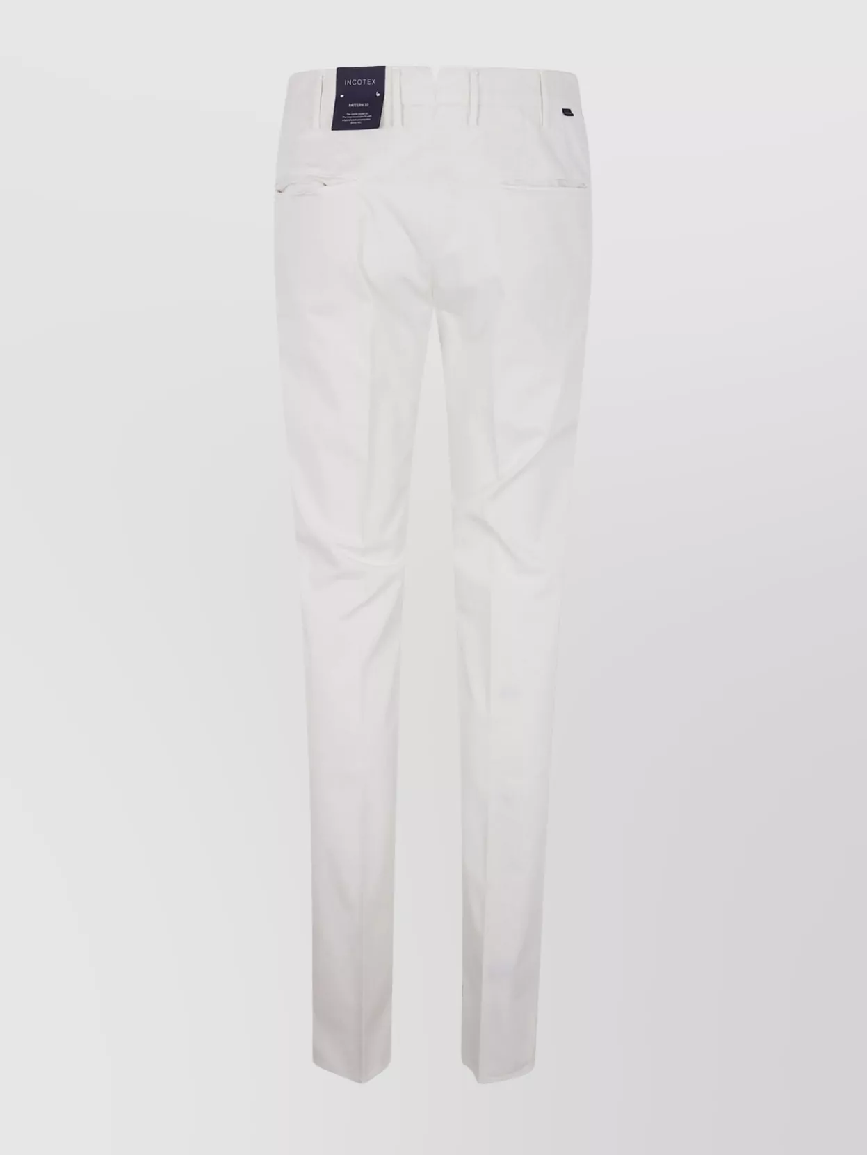 Incotex Tailored Slim Fit Trousers In White