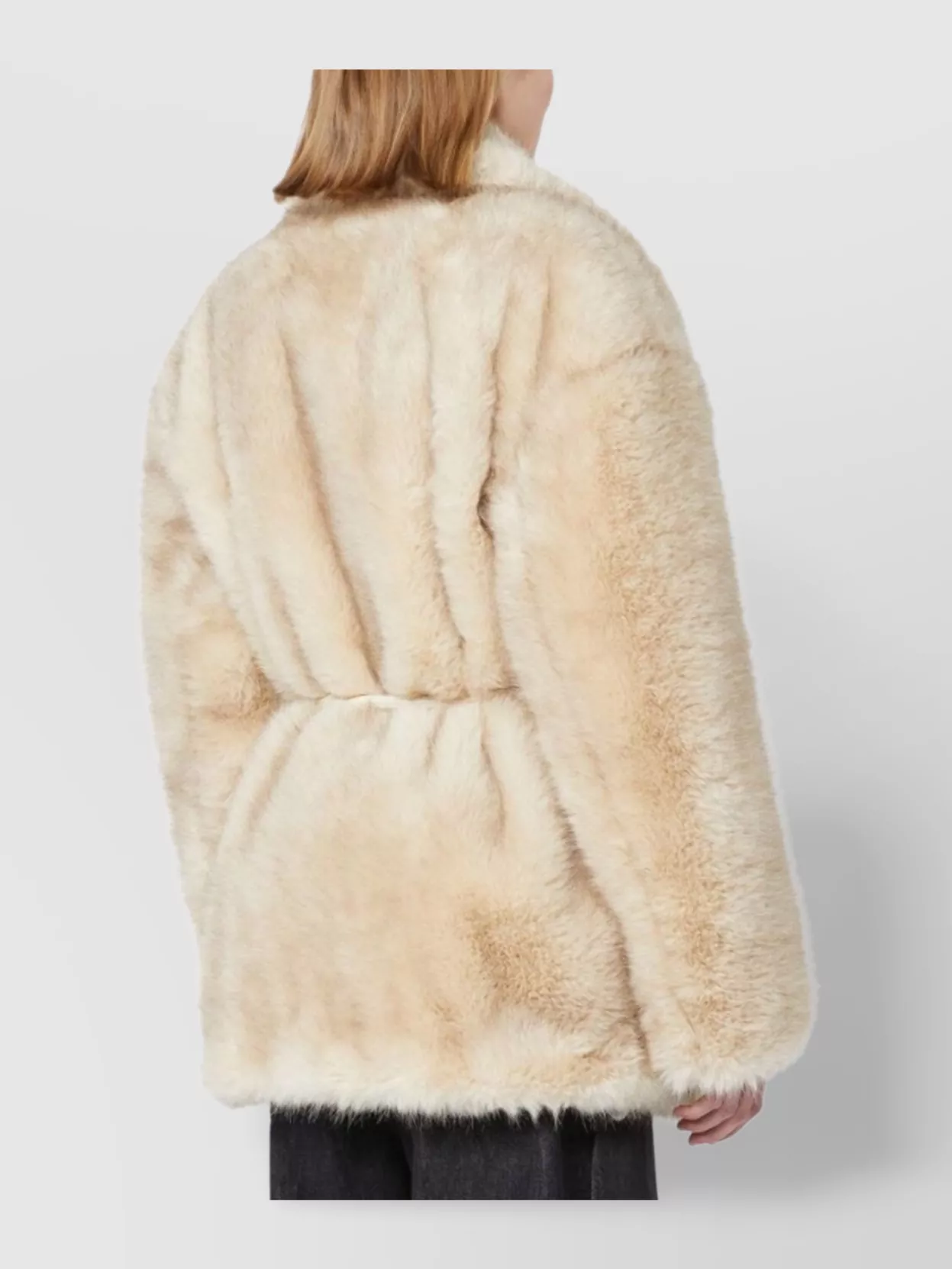 Sportmax Rosaria Loose Fit Faux Fur Jacket