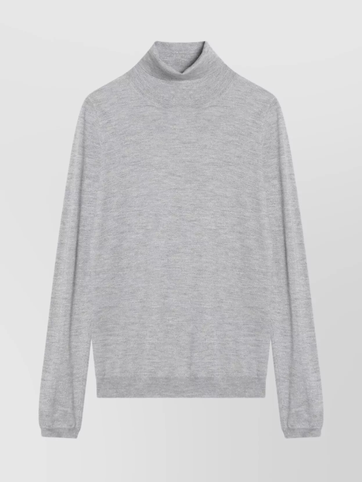 Brunello Cucinelli Light Grey Turtleneck In Cashmere Blend In Gray