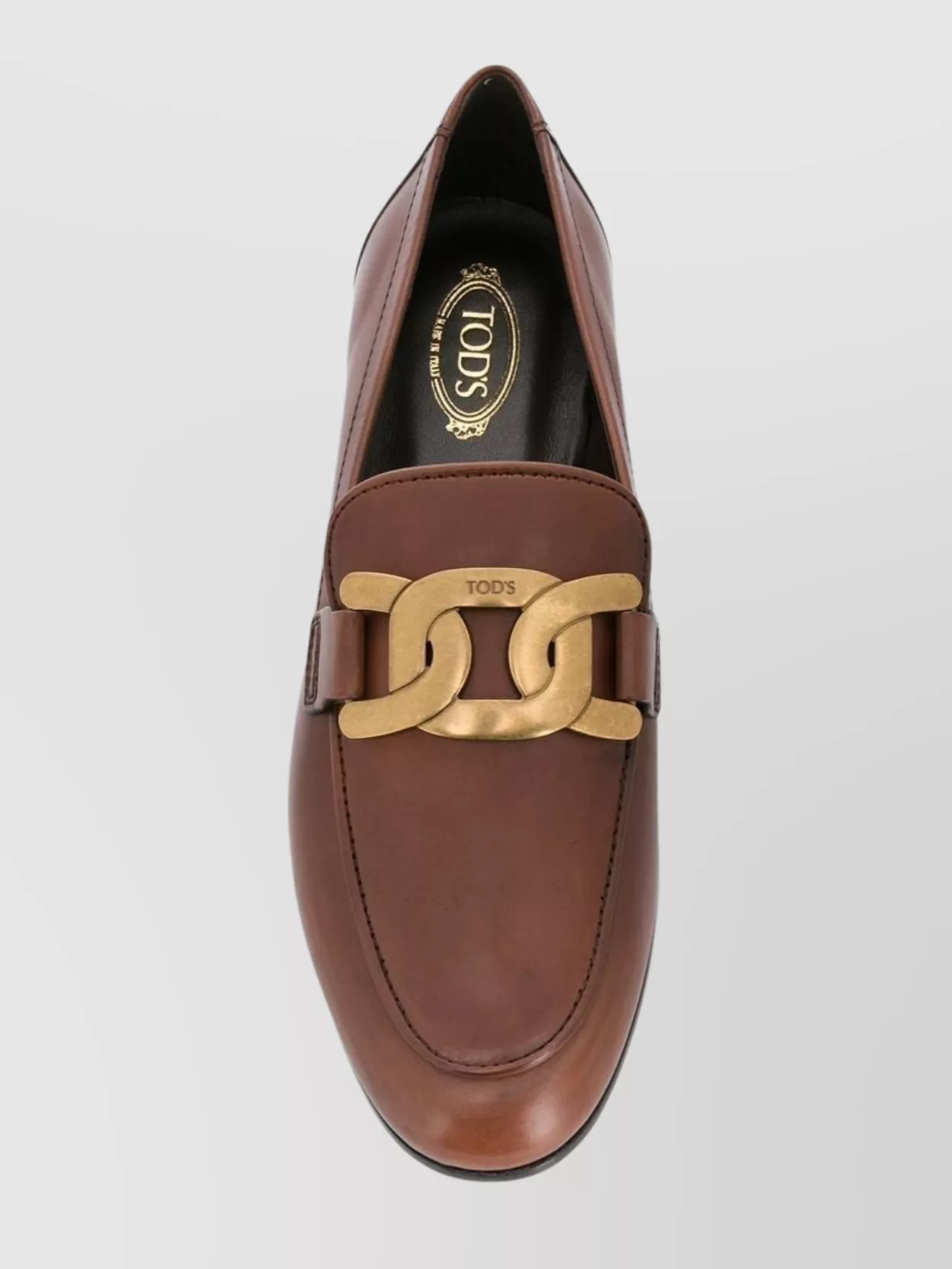 Tod's Kate Leather Loafers Gold-tone Hardware