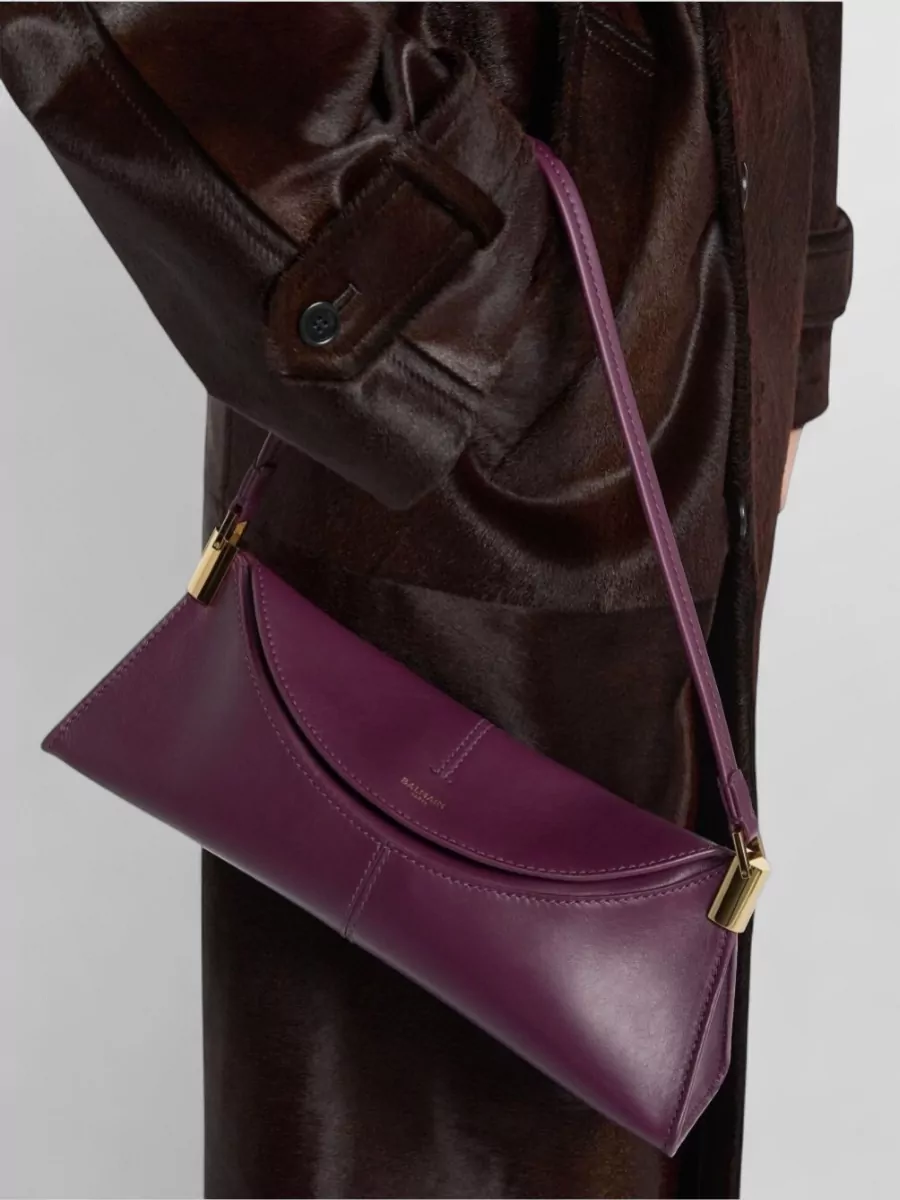Balmain Small Leather Shoulder Bag