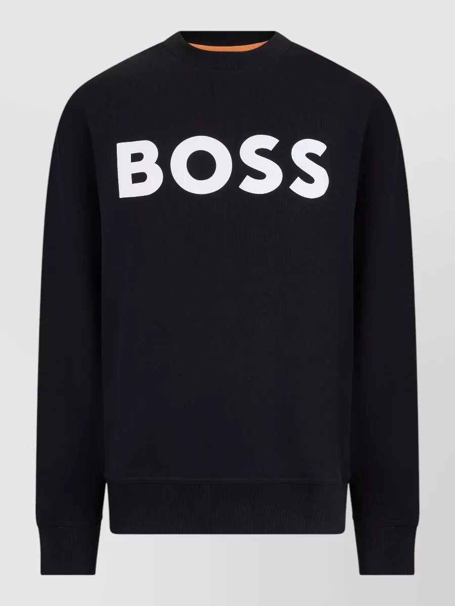 Boss Cotton logo-print sweatshirt