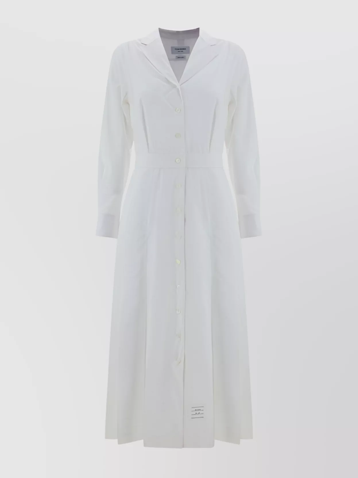 Shop Thom Browne Shirt Dress With Cinched Waist