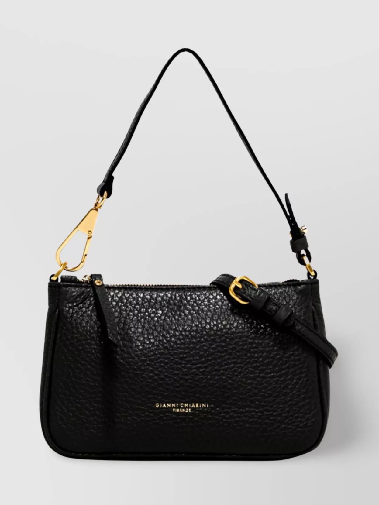 Gianni Chiarini Versatile Maxi-grain Leather Shoulder Bag