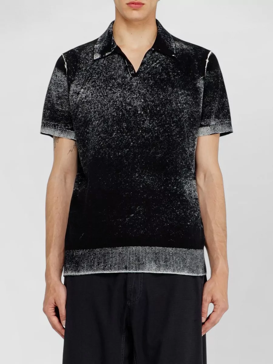 Diesel Cotton Knitted Regular-Fit Polo Shirt
