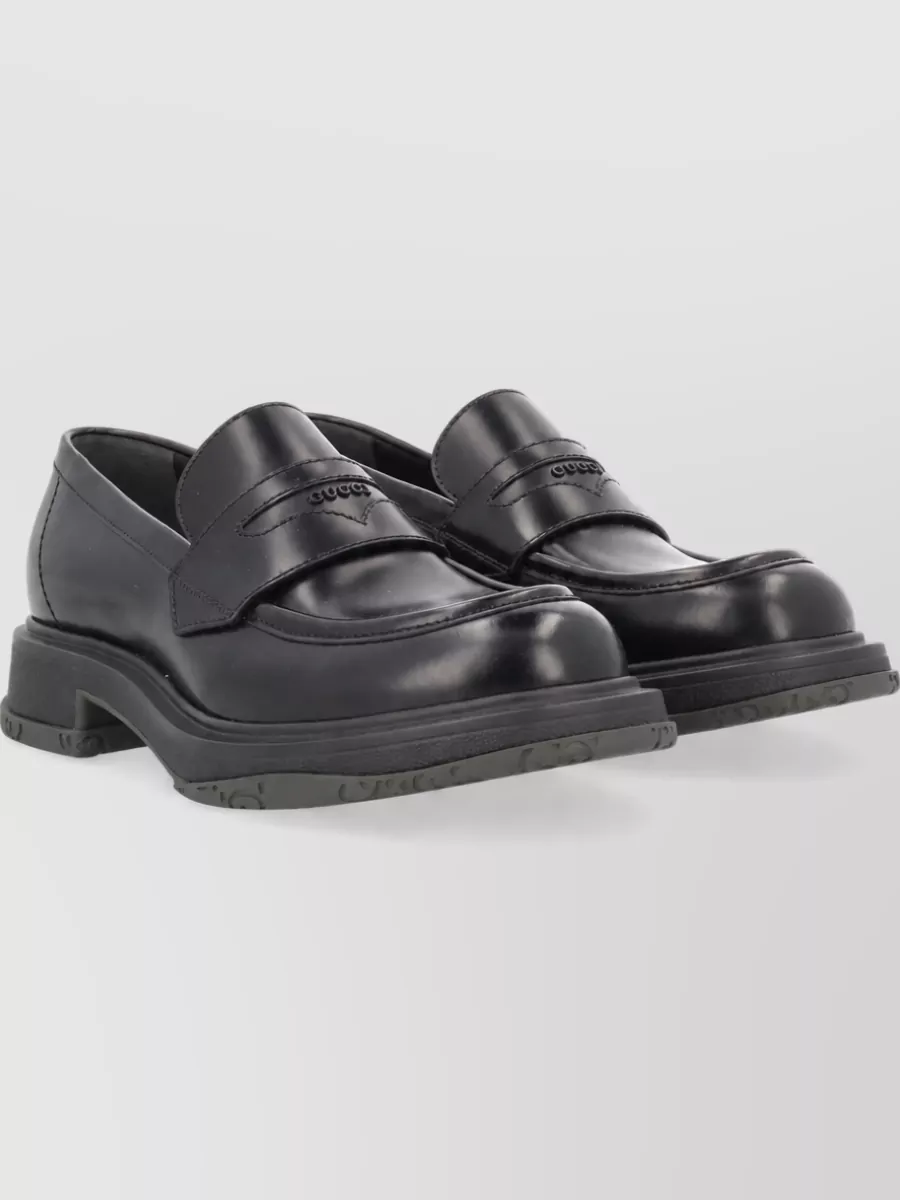 Gucci Leather Monk Shoes