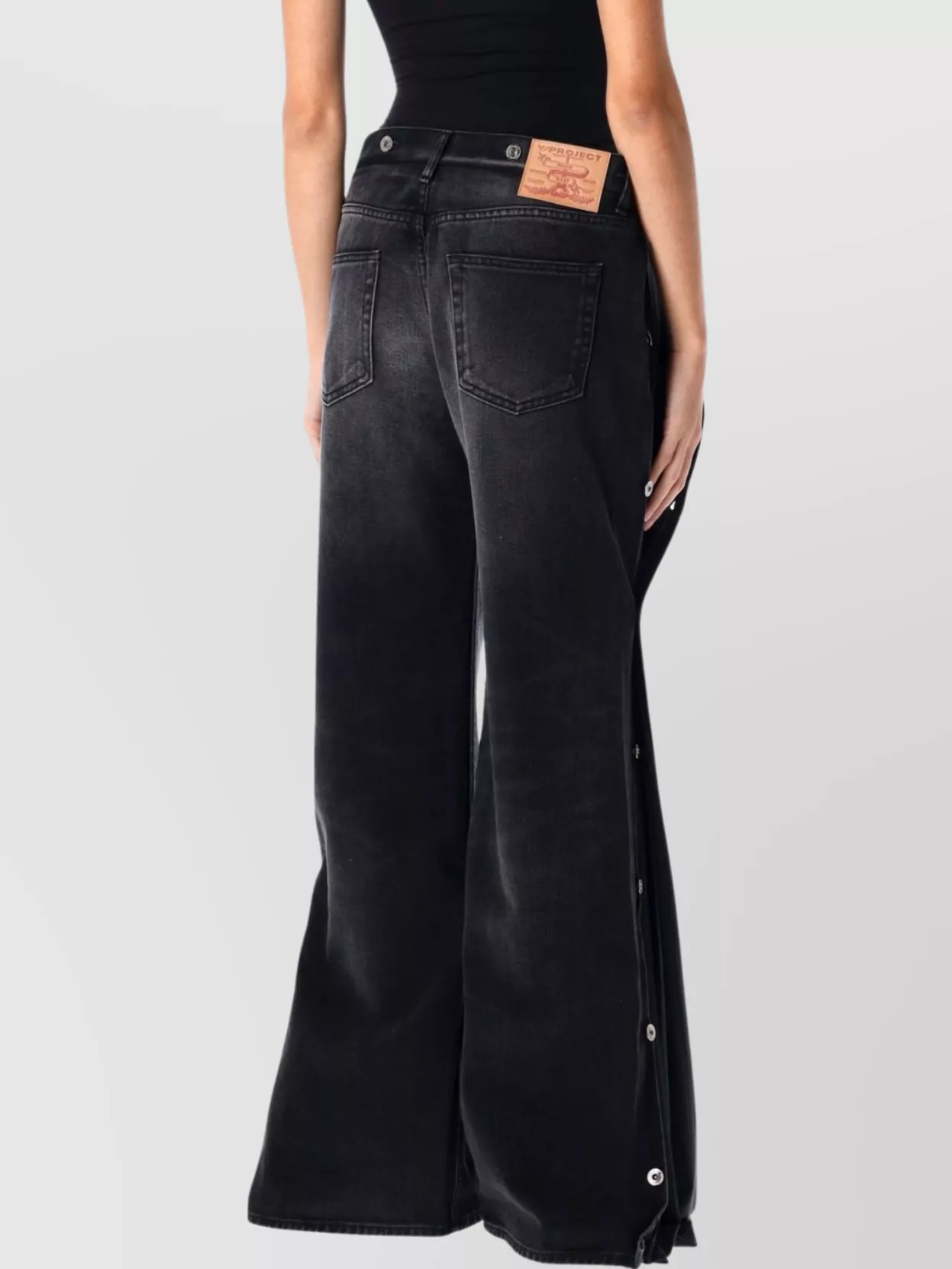 Y/project Collapsed Waist Wide-leg Jeans