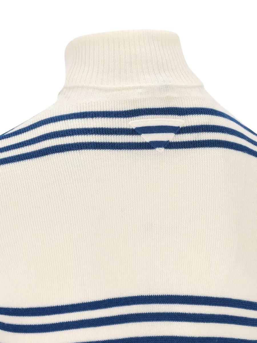 Prada Wool Ribbed Turtleneck Sweater