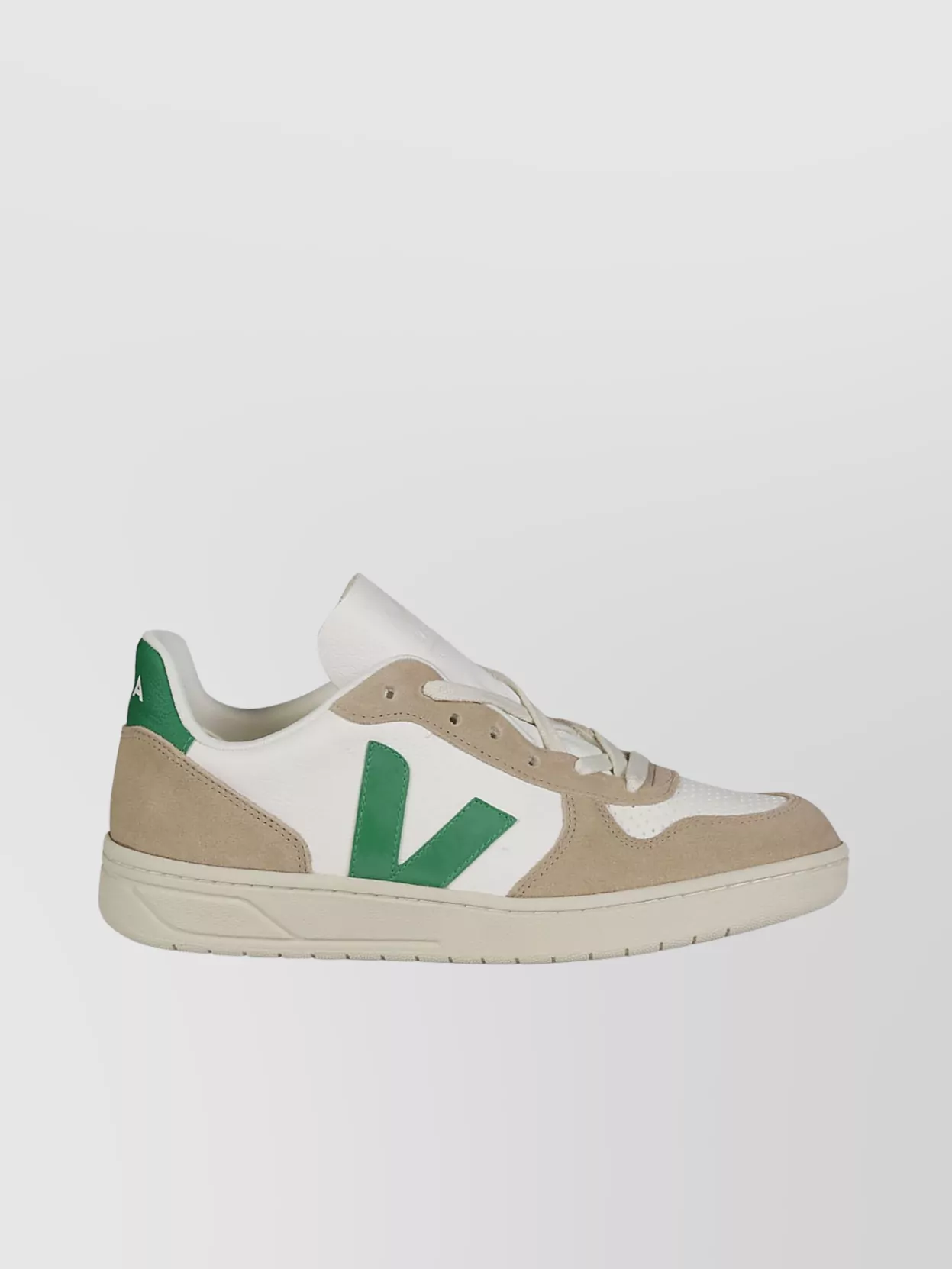 Shop Veja Leather Sneakers With Perforated Toe Box
