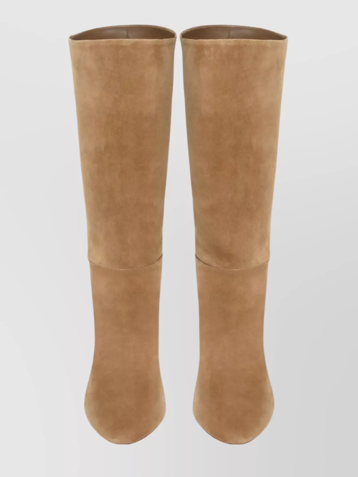 Gianvito Rossi Knee Length Suede Cone Heel Boots