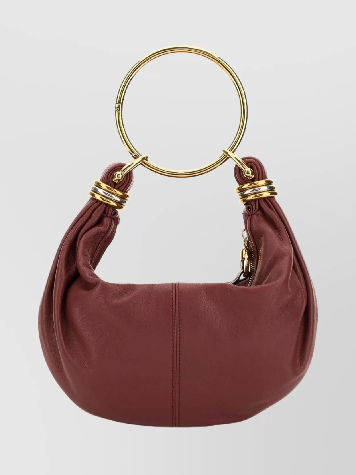 Chloé Chloe Women Antiqued Pink Leather Small Bracelet Handbag