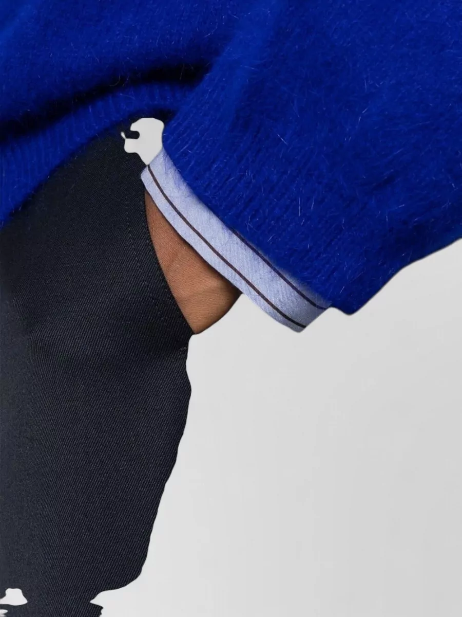 Max Mara Wool Wide Leg Trousers Pressed Crease